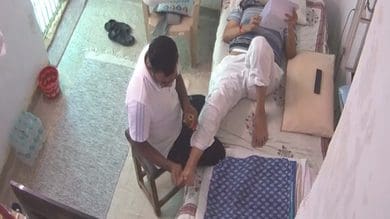 Man massaging Satyendra Jain in jail, a rape convict