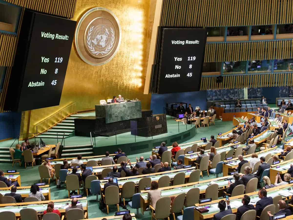 India abstains on UNGA resolution asking ICJ opinion on 'violation' of Palestinian rights