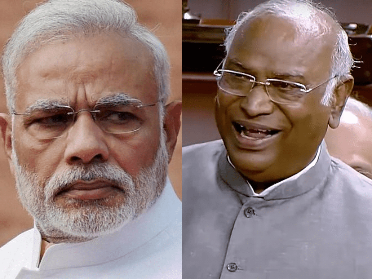 Why no take action if Ambani, Adani were funding black money to Cong: Kharge