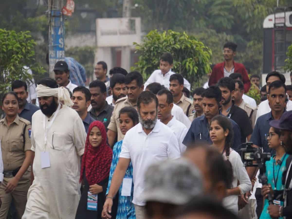 Bharat Jodo Yatra in Hyderabad