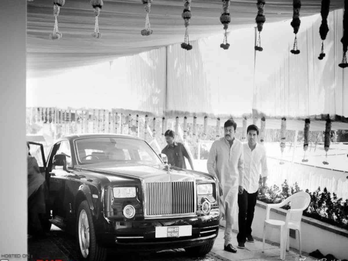 Chiranjeevi's Rolls Royce spotted in Hyderabad, check car price