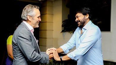 Chiranjeevi treats British Deputy High Commissioner to Telugu delicacies