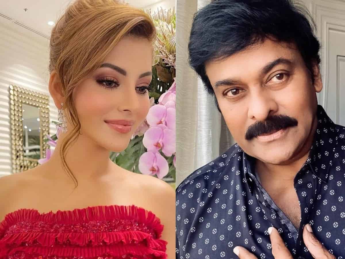 Urvashi Rautela poses with Cheeranjeevi, gears up for special appearance in his next