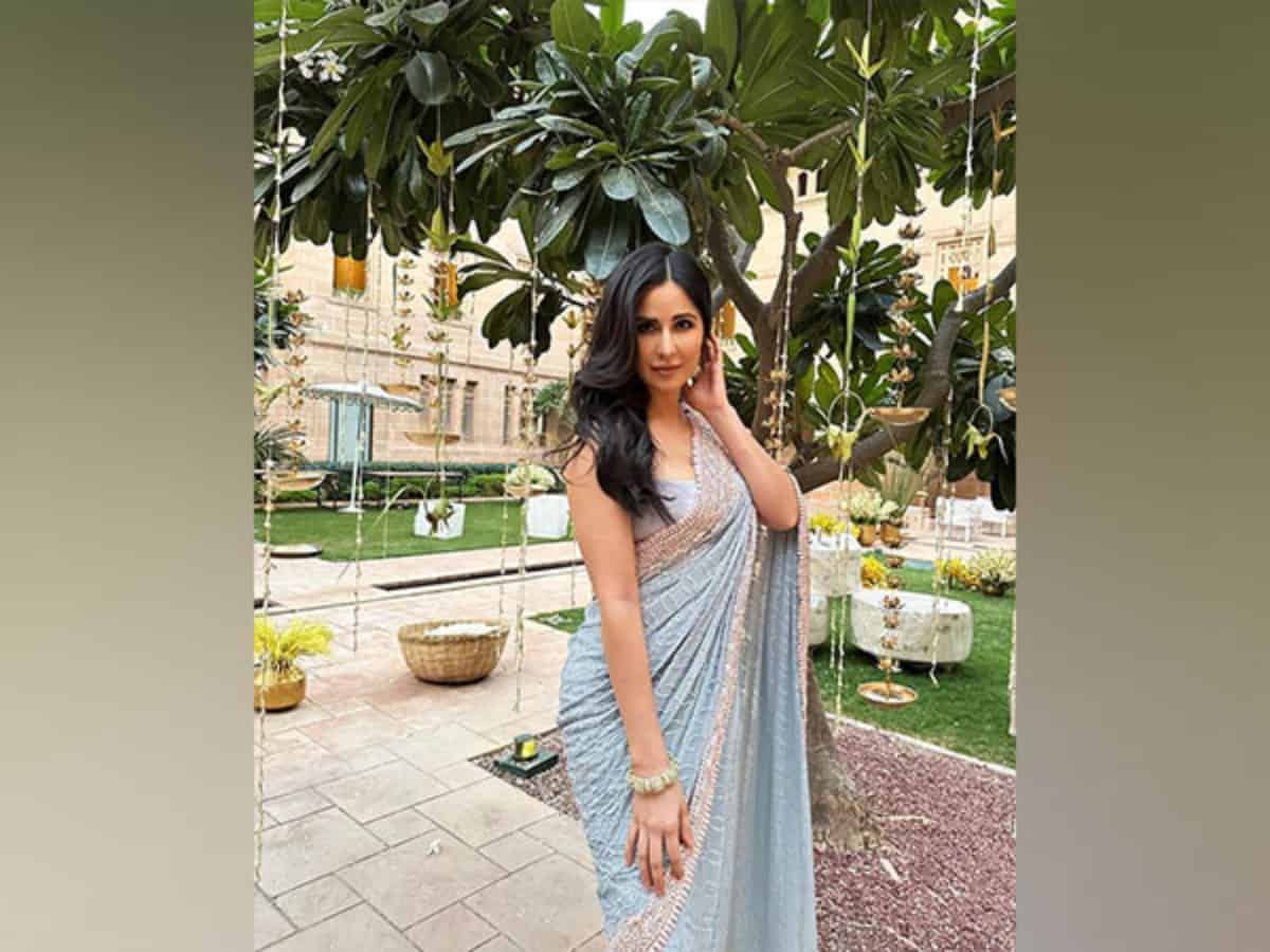 Katrina Kaif stuns in dreamy blue saree in latest pictures