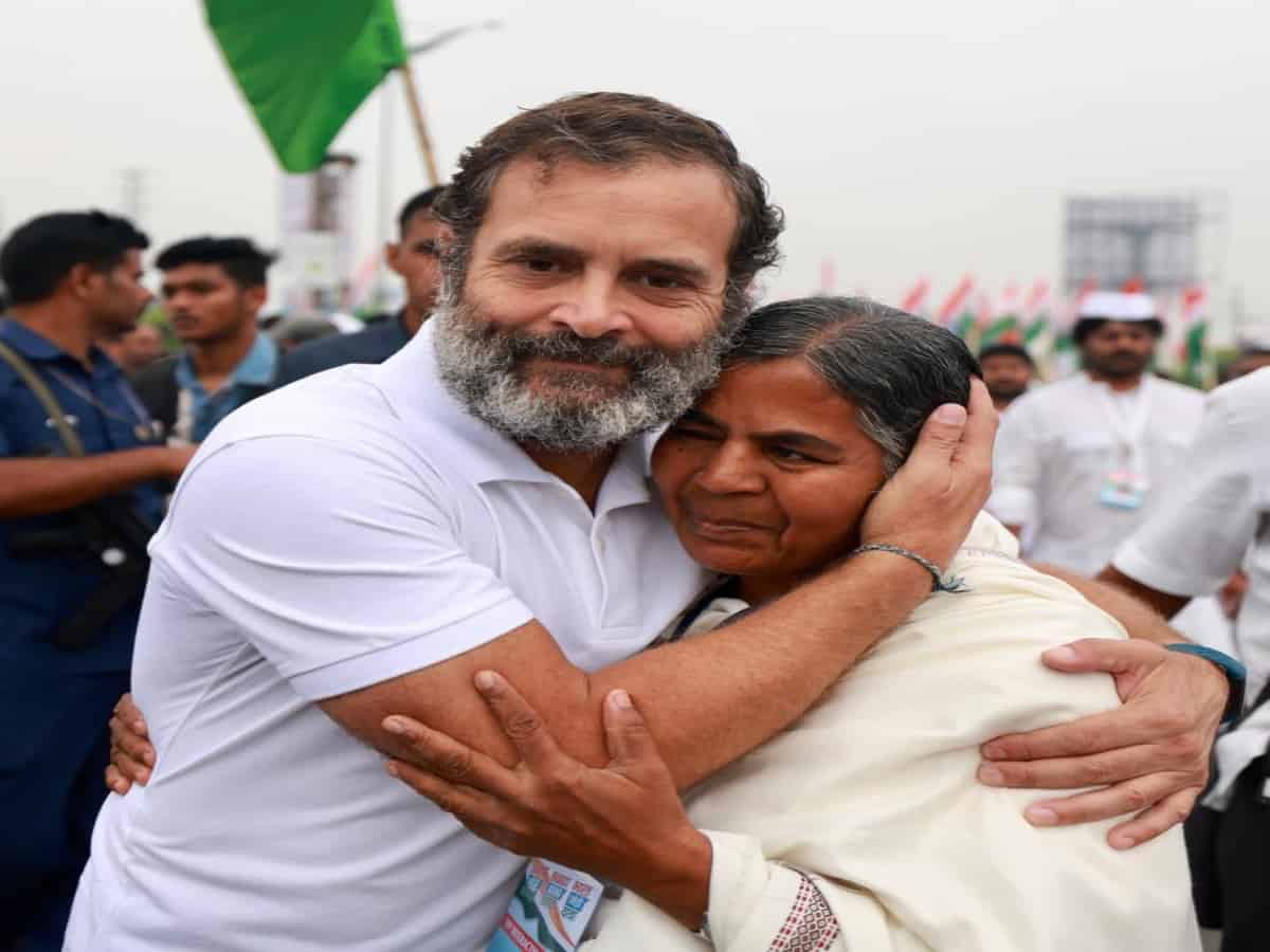 Bharat Jodo Yatra: Rahul Gandhi meets Rohit Vemula's mother, says courage and strength gained