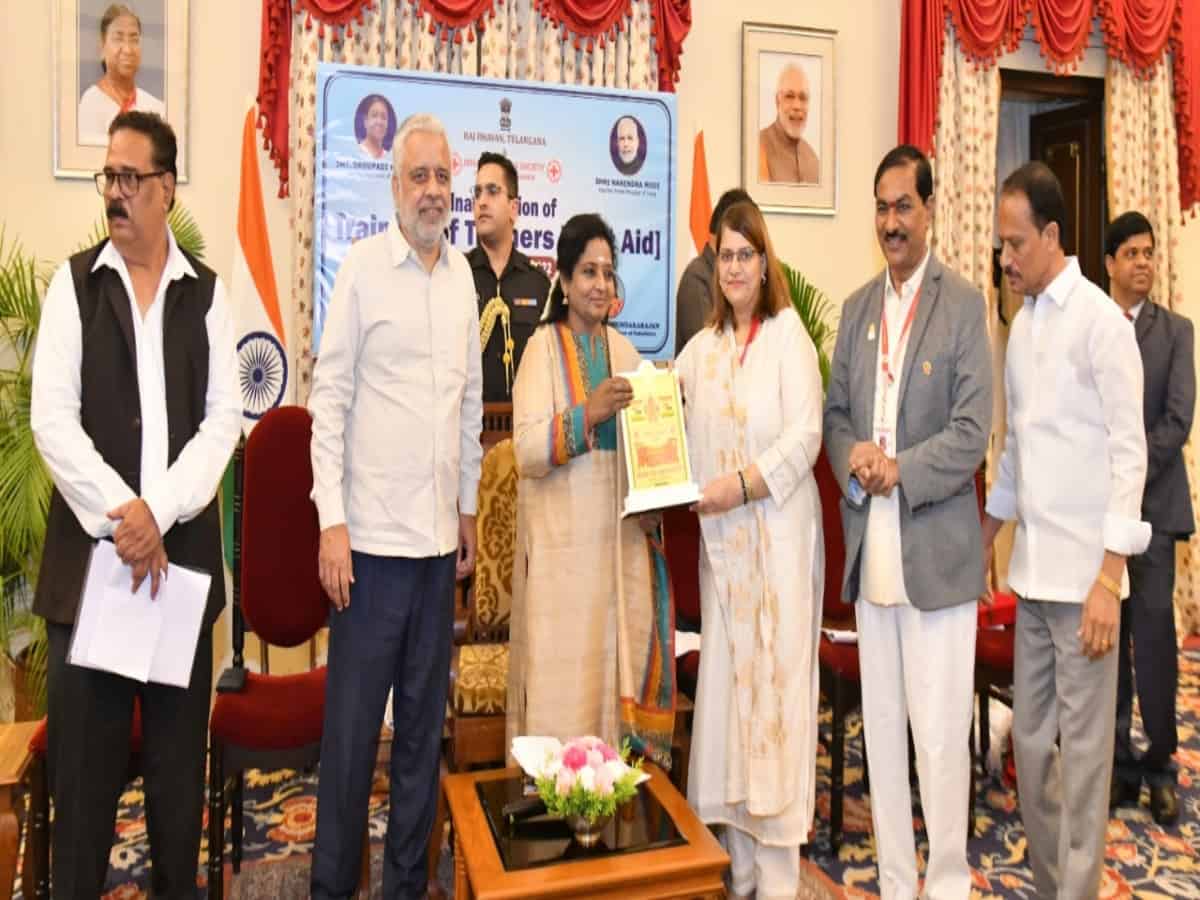 Hyderabad: Guv Tamilisai launches first-aid master training prog