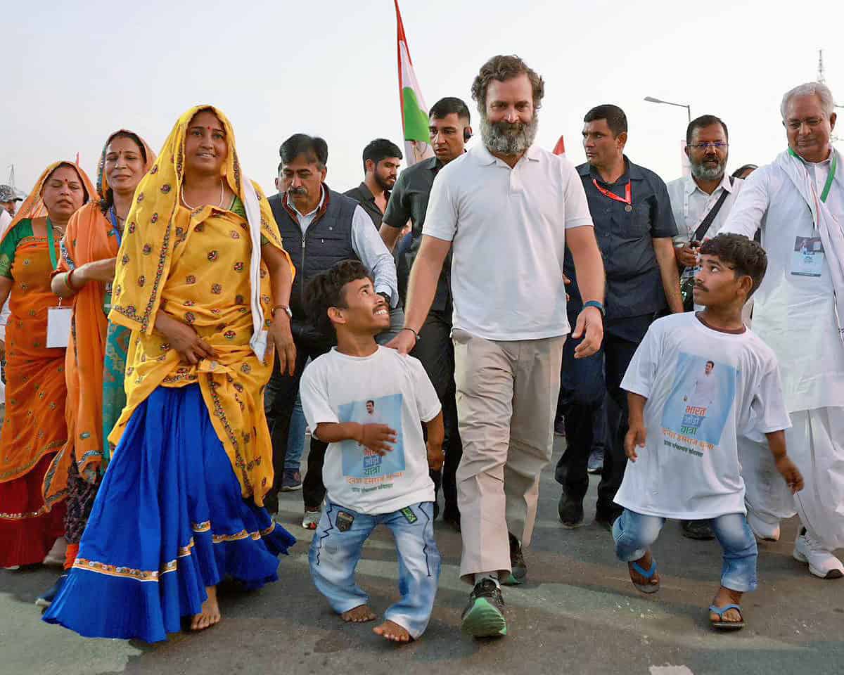 Congress leader Rahul Gandhi during Bharat Jodo Yatra