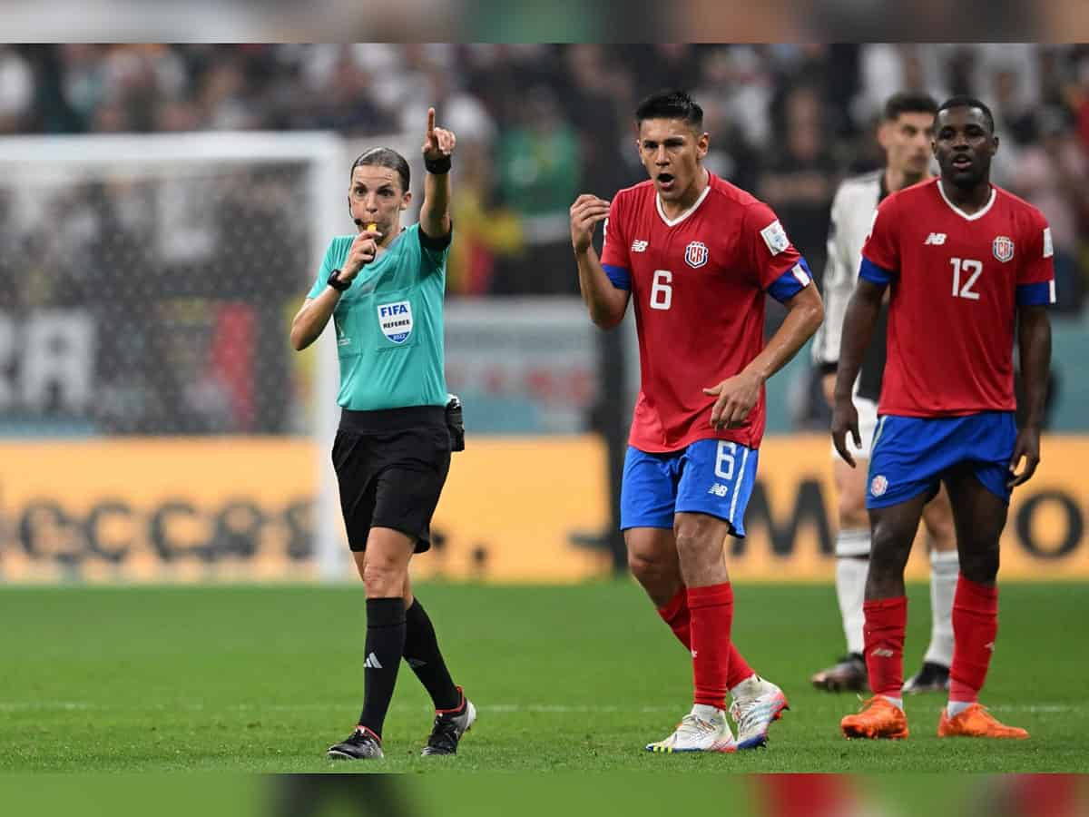 Stephanie Frappart makes history as first woman to referee men’s World Cup match