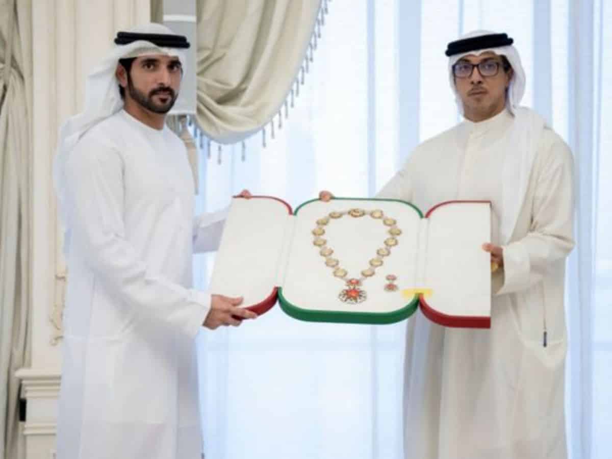 Dubai Crown Prince Sheikh Hamdan receives prestigious award for humanitarian work