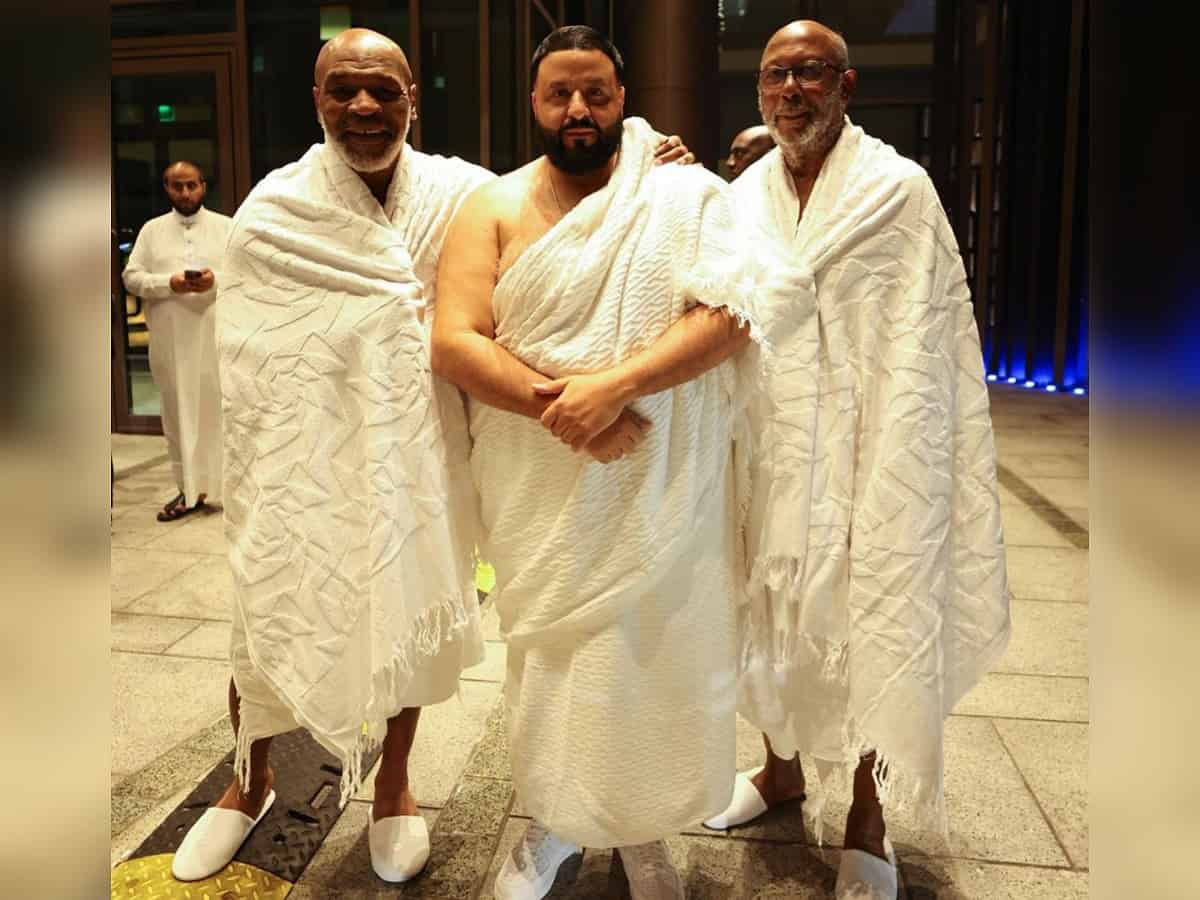 Mike Tyson, DJ Khaled perform Umrah