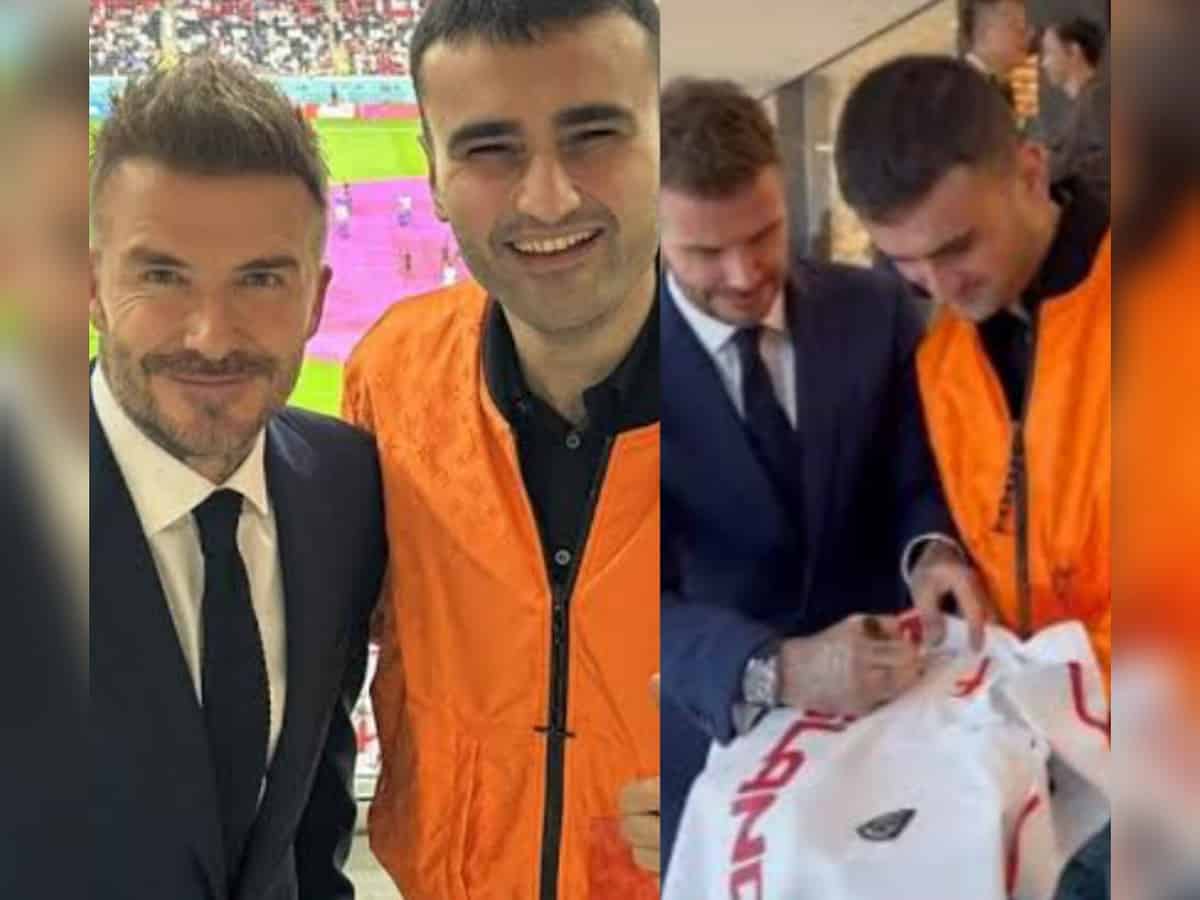 'Dreams do come true': Turkish chef CZN Burak meets David Beckham in Qatar