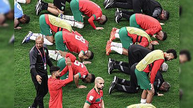 FIFA WC 2022: Moroccan players prostrated to Allah after their defeat against France