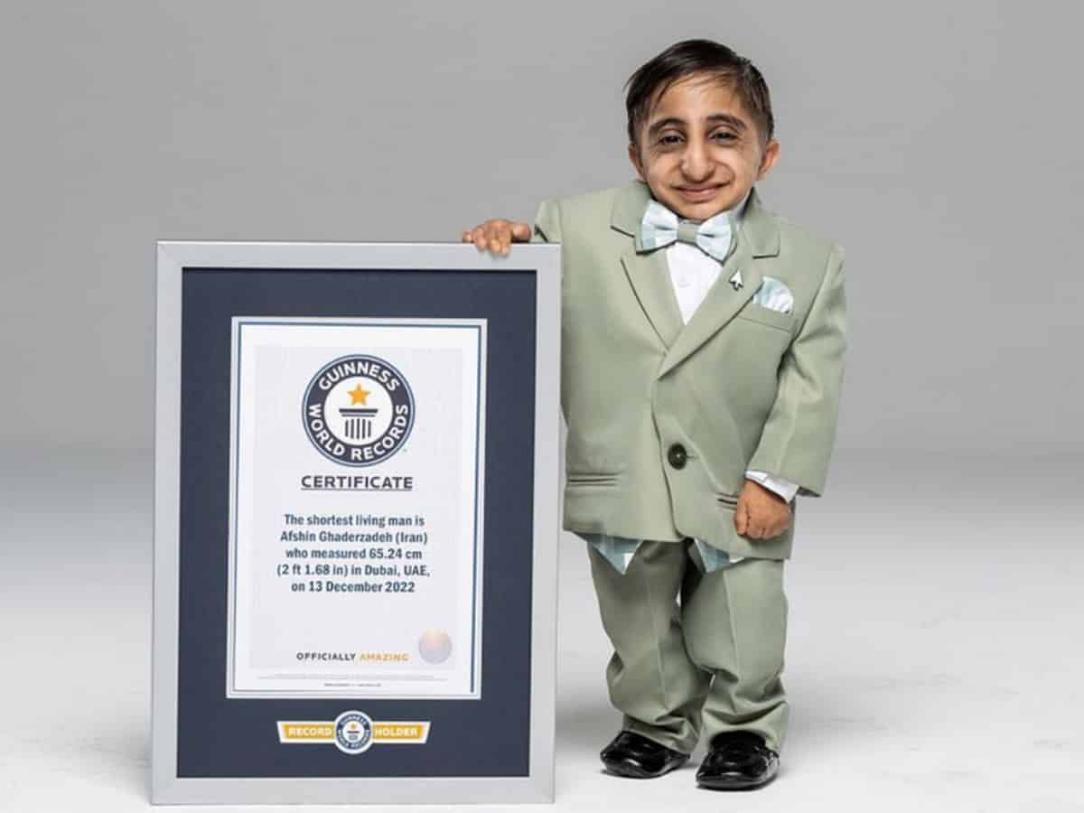 Guinness declares 20-year-old Iranian as world's shortest man