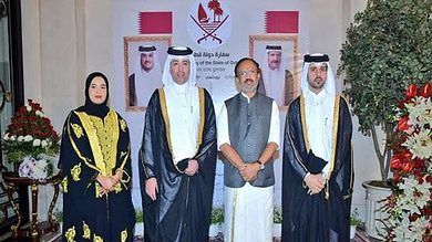 MoS V Muraleedharan attends Qatar's National Day celebrations