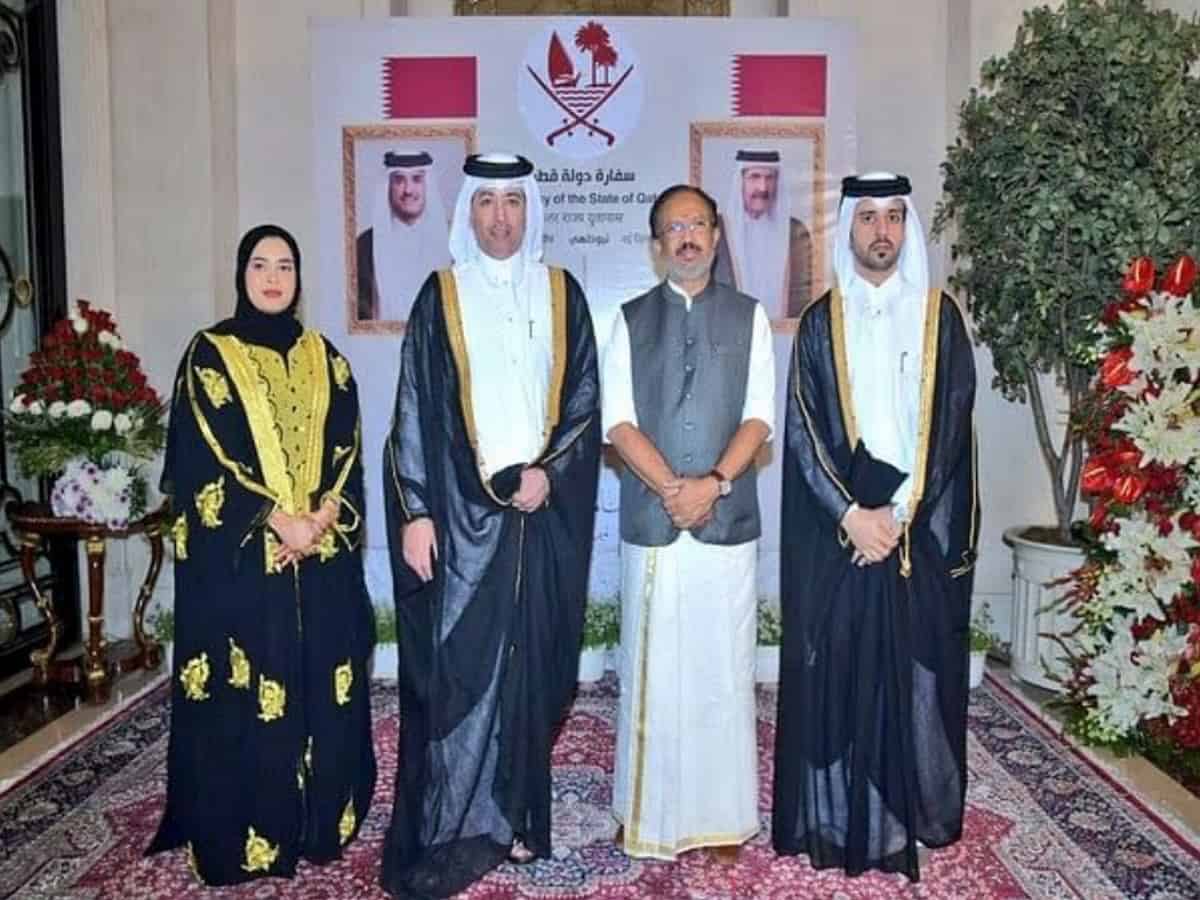 MoS V Muraleedharan attends Qatar's National Day celebrations