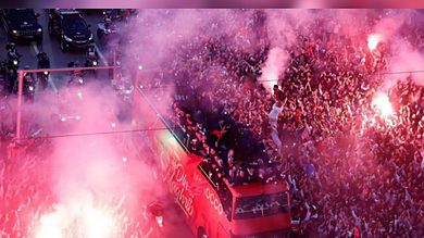 Moroccan football team receive hero’s welcome on return home