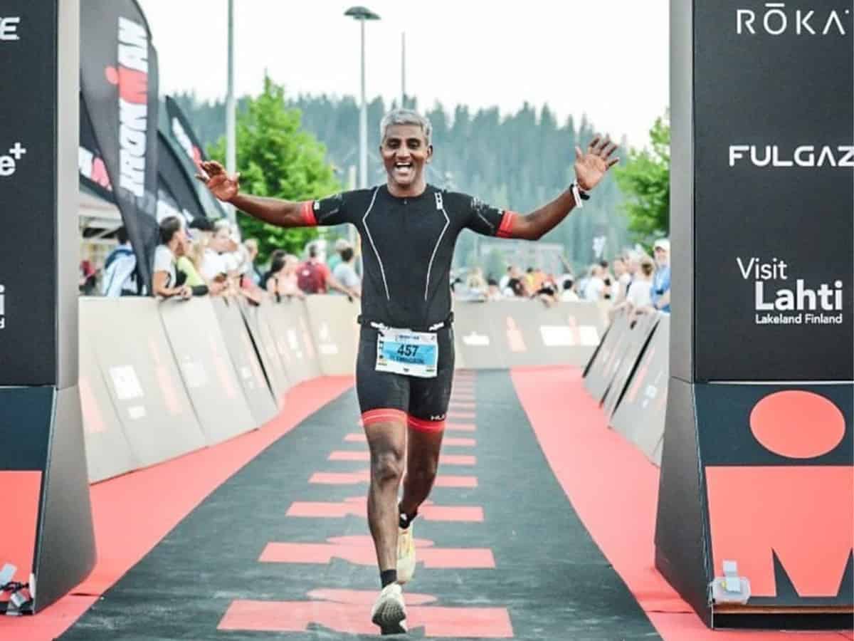 Meet Flemingson Lazarus, lone Indian who successfully finished IRONMAN 70.3 Egypt