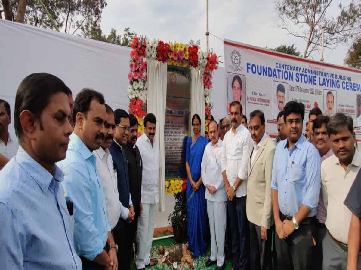 Hyderabad: Foundation for new administrative block worth Rs 33cr laid at OU
