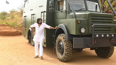 Jana Sena chief Pawan Kalyan hits out at YSRCP, says colour of his vehicle has become an issue