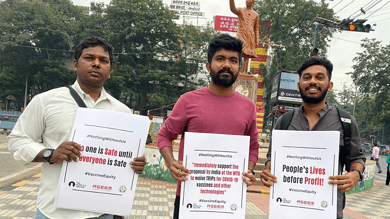 Hyderabad NGO launches campaign against vaccine apartheid