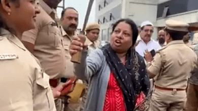 Karnataka couple who threatened officers with machete in public arrested