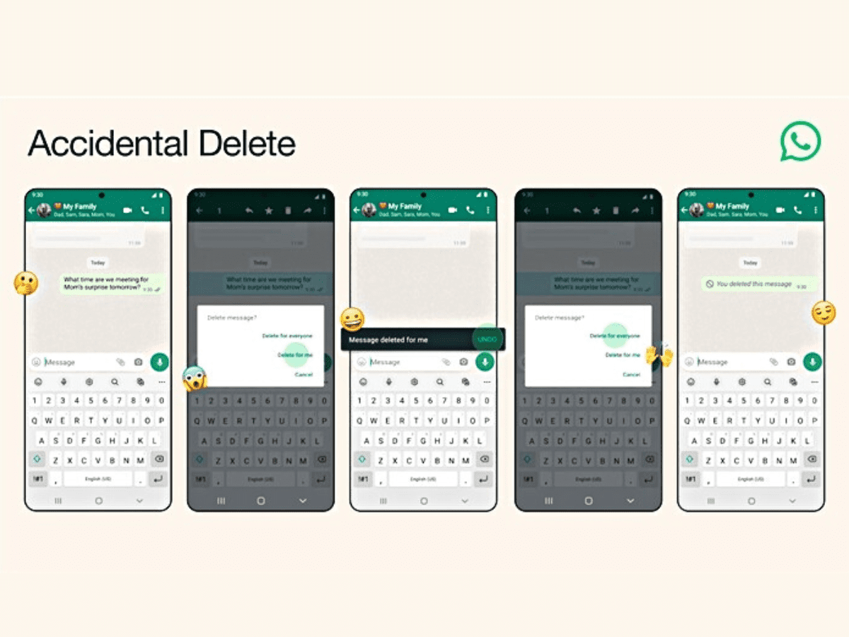 New WhatsApp feature lets users undo 'delete for me'