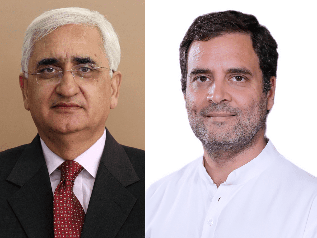 Cong leader Salman Khurshid's effigy burnt for comparing Rahul to Ram