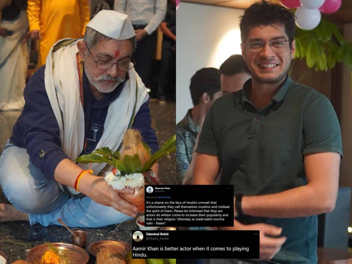 Aamir Khan, son Junaid perform Puja; get attacked by trolls