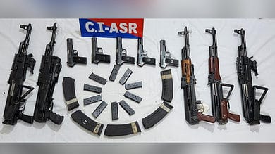 Five assault rifles, 5 pistols recovered near India-Pakistan border in Punjab's Ferozepur