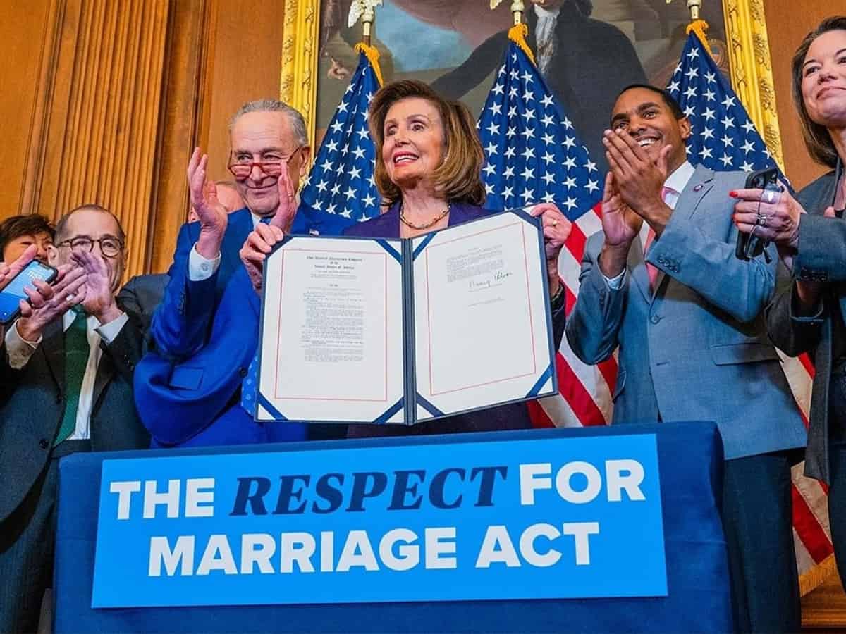 US Congress passes bill on same-sex marriage