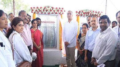 Telangana: Harish Rao laid foundation for central warehouse, Ayurveda hosp