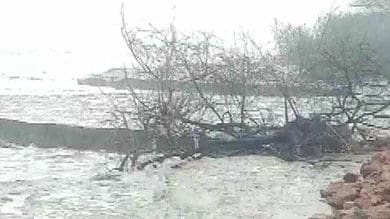 Cyclone Mandous: Kakinada-Uppada road damaged in Andhra Pradesh