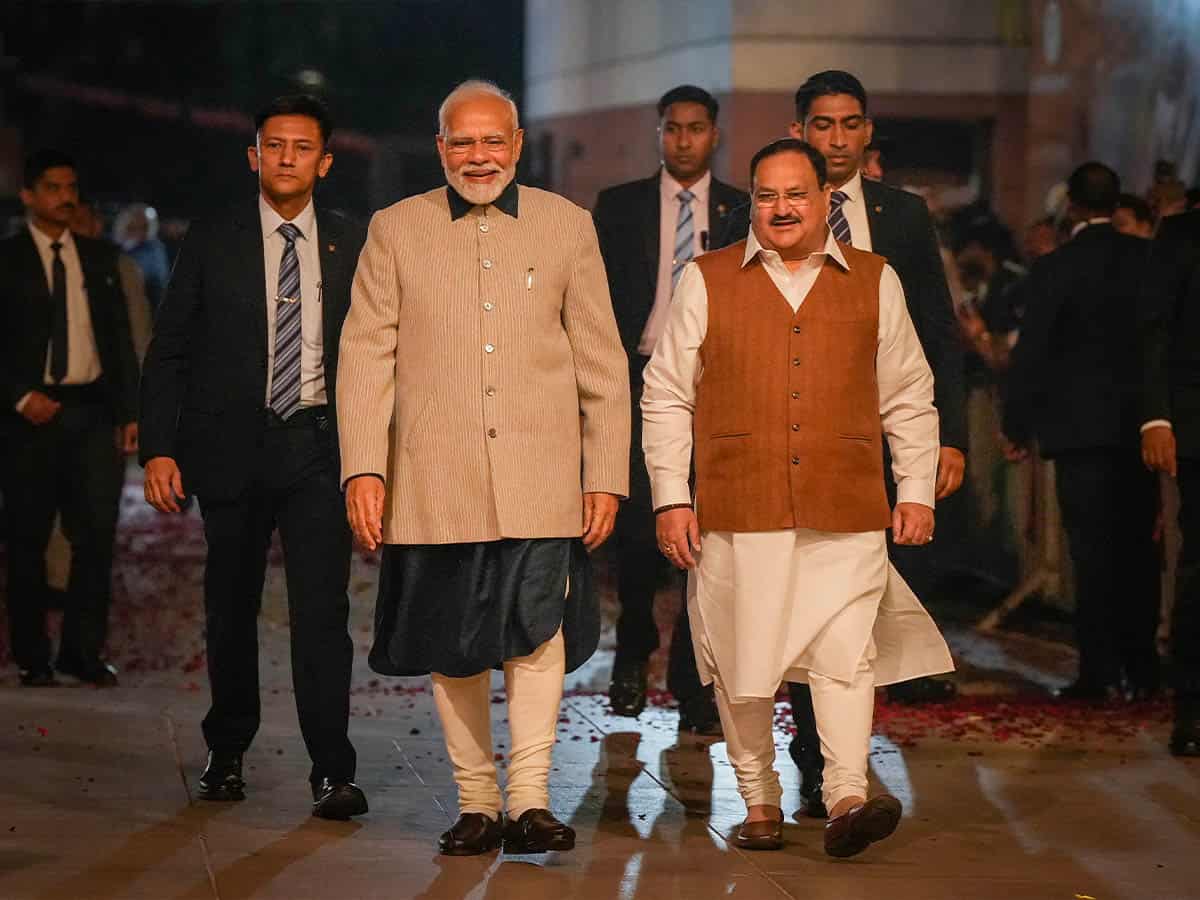 Gujarat polls: Celebrations at BJP HQ