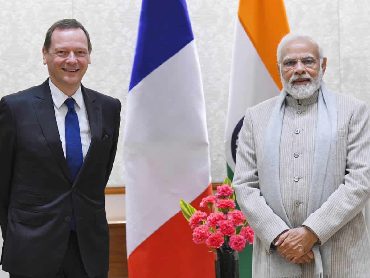 French President's diplomatic adviser calls upon Modi