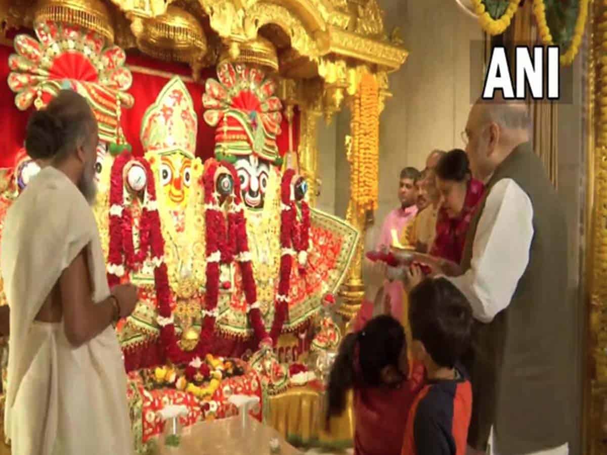 Amit Shah celebrates Uttarayan by offering prayer, flying kite in Gujarat