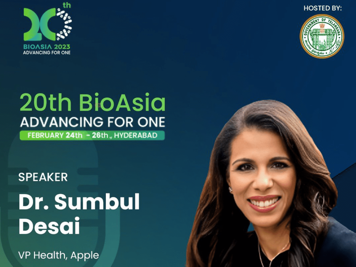 BioAsia 2023: Telangana to host Apple health VP next month