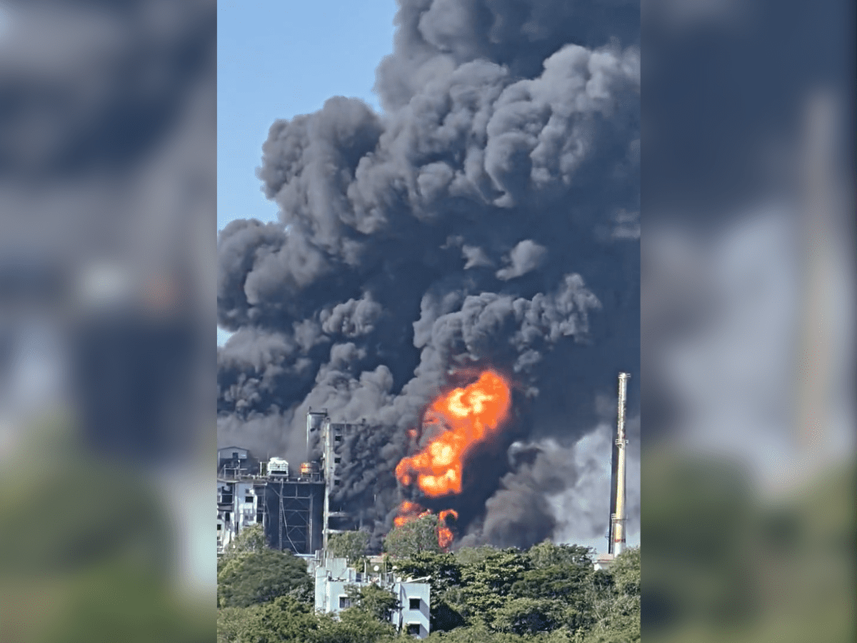 Telangana: Fire breaks out in pharma company of Sangareddy