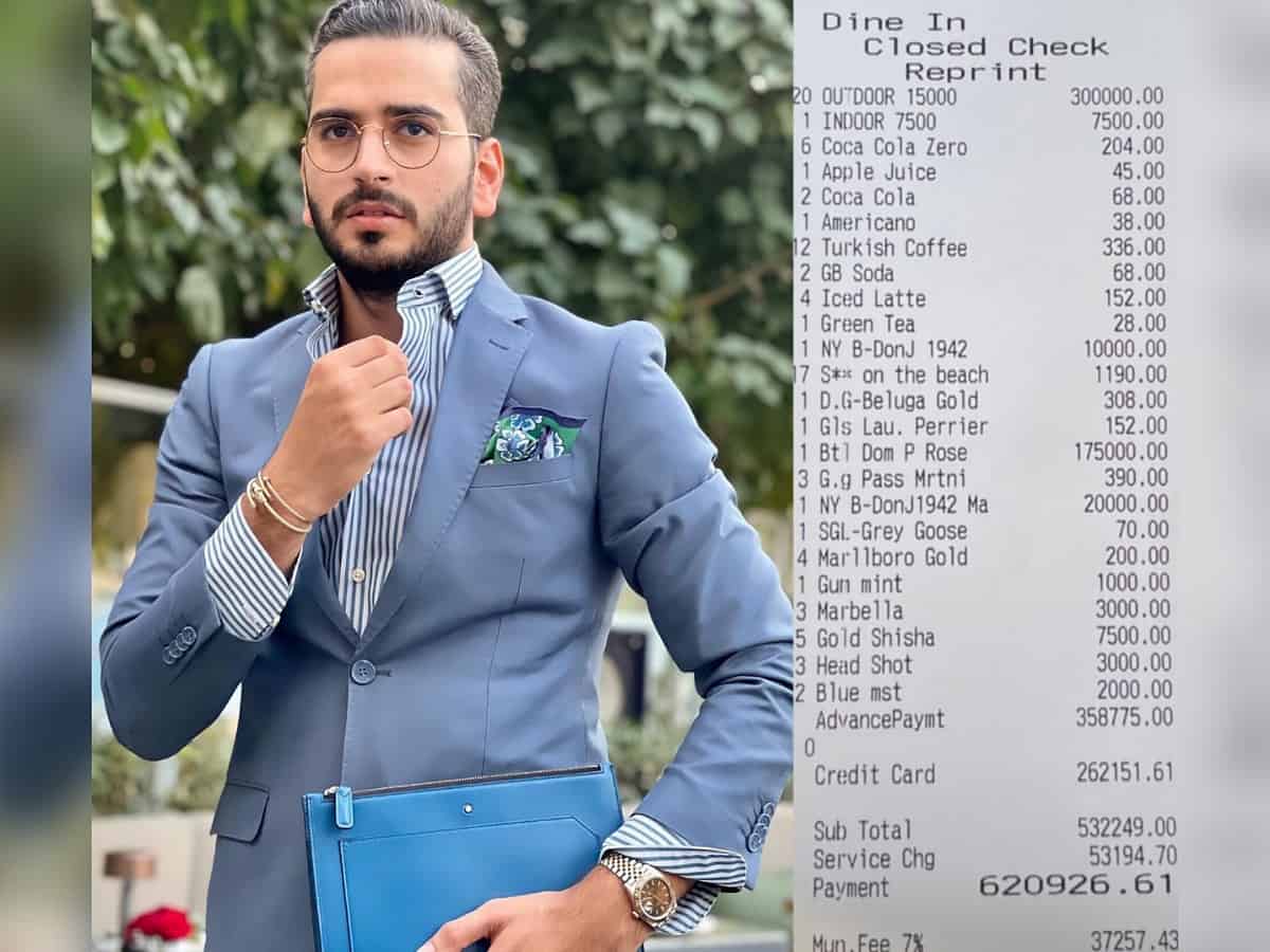 Dubai restaurateur shares Rs 1.39 crore bill from his restaurant; goes viral