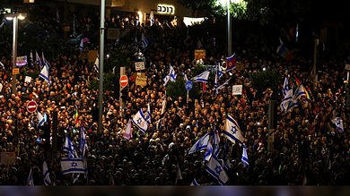 Over 80,000 Israelis protest against Netanyahu government