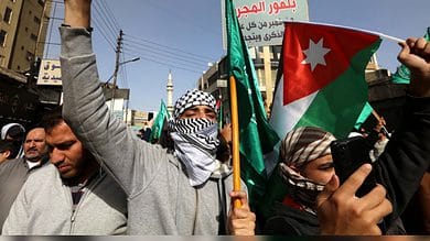 Jordanians stage protest against Israeli killing of Palestinians