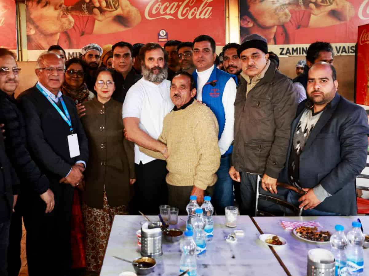 Kashmiri Pandit delegation meets Rahul during Yatra, invites him to township