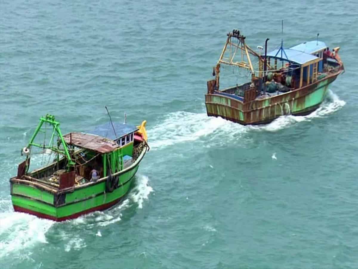 Stranded Indian fishermen rescued by British vessel; brought back by Indian Coast Guard