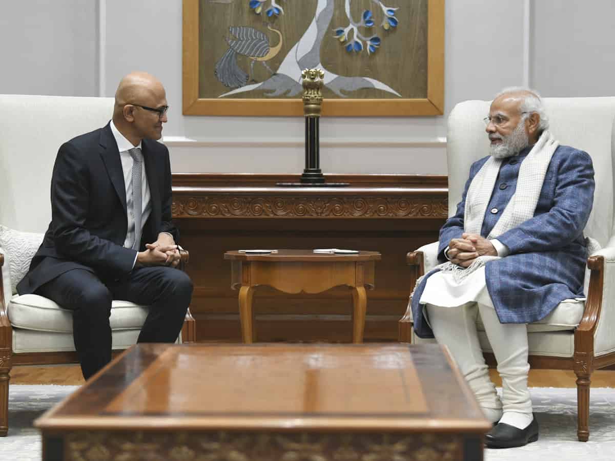 Satya Nadella meets PM, assures cooperation for Digital India campaign