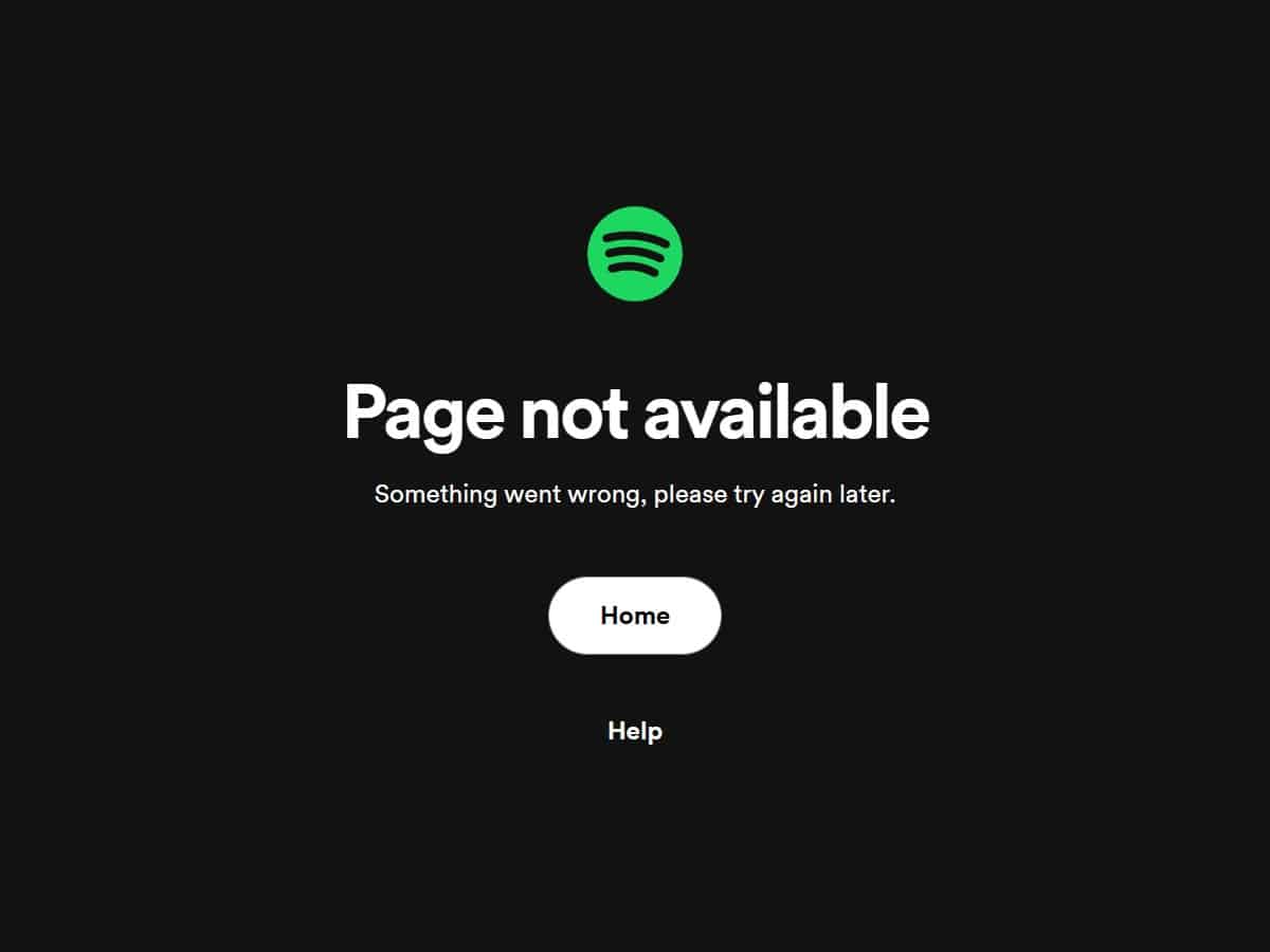 Spotify back after brief outage