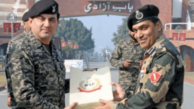 BSF jawans exchange sweets with Pak Rangers on Republic Day