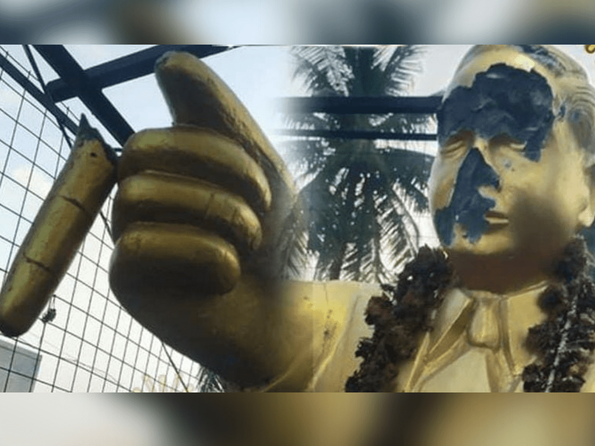Tamil Nadu Police launch probe into desecrated Ambedkar statue