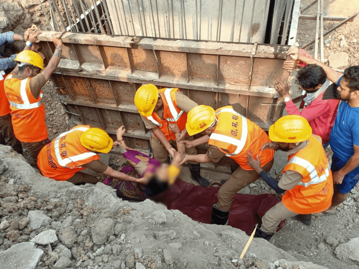 Thane: Woman ragpicker crushed under falling Metro pillar metal plate