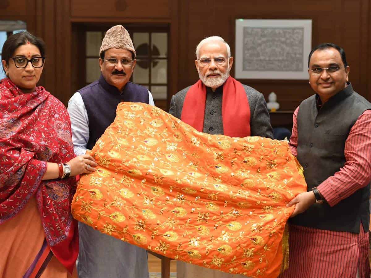 PM Modi presents chadar for offering at Ajmer Sharif Dargah