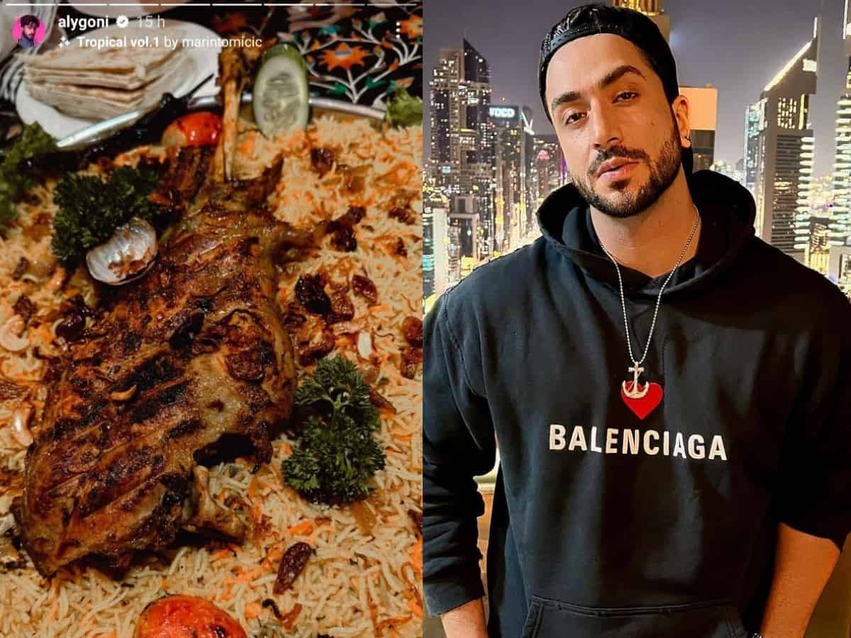 Aly Goni enjoys Arab food at Spice 6, Hyderabad [Photos]