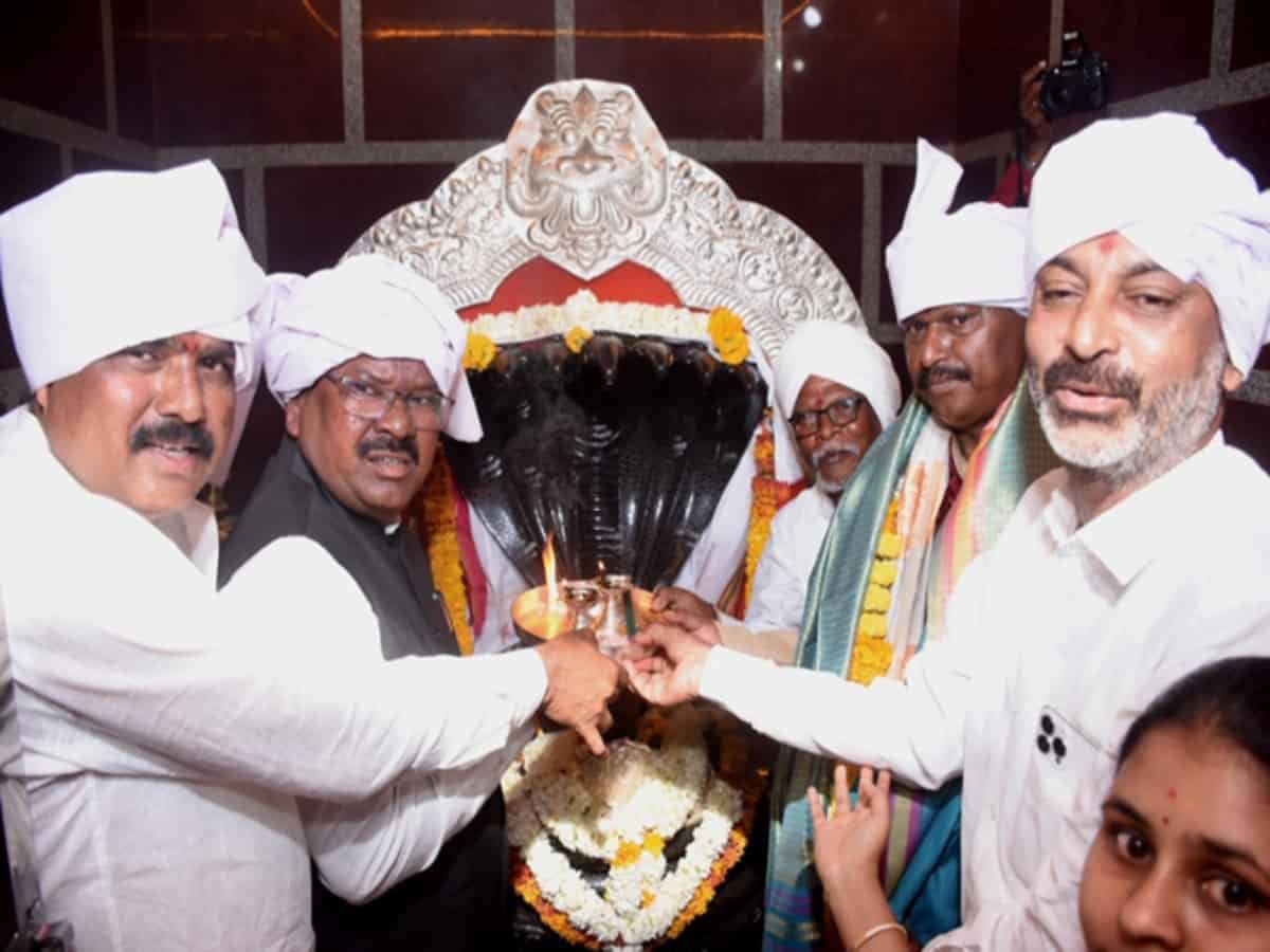 Telangana: Nagoba Jatara festivities in full swing at Keslapur